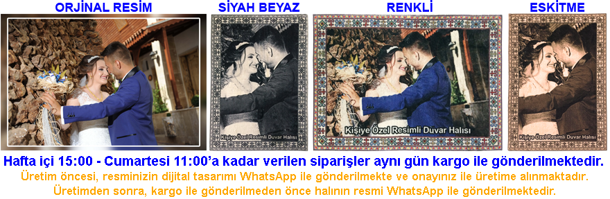 Orjinal Resim ve Halı Resimleri